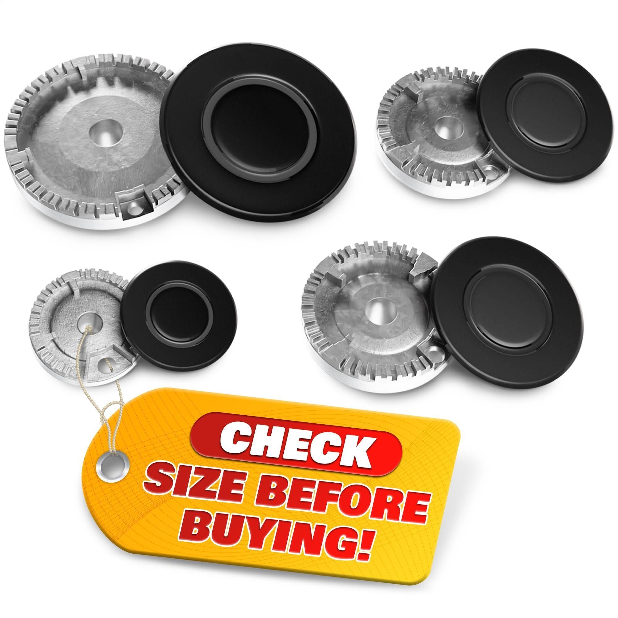 d010277ulq8.jpg 4Pcs Portable Gas Stove Burner Replacement Surface Burner Head Replacement Stove Range Gas Stove Burners Caps Black Stove Top Burner Replacement Range Burners Tops Burner Covers for Gas Stove - Image 1