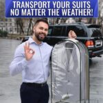 4 Pcs Clear Garment Bags for Hanging Clothes Dust Proof Suit Bags for Closet Storage 40 x24 x10 inch with Zipper Sides Designed for Travel & Organization Protects Clothes & Keeps Them Ready to Wear - Image 9