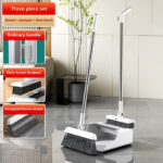 3-in-1 High-Efficiency Ergonomic Long Handle Floor Cleaning Kit - Durable Broom, Dustpan & Brush Set for Home, Office, School, Dorms - Easy-to-Clean Household Cleaning Essentials - Image 12