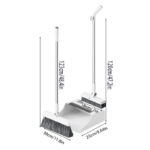 3-in-1 High-Efficiency Ergonomic Long Handle Floor Cleaning Kit - Durable Broom, Dustpan & Brush Set for Home, Office, School, Dorms - Easy-to-Clean Household Cleaning Essentials - Image 19