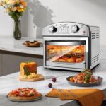 Stainless Steel 12-Liter Air Fryer, Dual Knob Control, 450°F Temperature Range, 60-Min Timer, Presets for French Fries, Pizza, Chicken, Fish, and Toast, Family-Sized Capacity Oven - Image 12