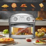 Stainless Steel 12-Liter Air Fryer, Dual Knob Control, 450°F Temperature Range, 60-Min Timer, Presets for French Fries, Pizza, Chicken, Fish, and Toast, Family-Sized Capacity Oven - Image 4