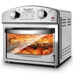 Stainless Steel 12-Liter Air Fryer, Dual Knob Control, 450°F Temperature Range, 60-Min Timer, Presets for French Fries, Pizza, Chicken, Fish, and Toast, Family-Sized Capacity Oven - Image 10