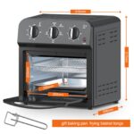 Family Size Air Fryer Toaster Oven Combo,13QT,360° Hot Air Circulation for Healthy Oil-Free Cooking, Multifunctional Convection Contertop Oven, Adjustable Time & Temp Control - Image 7