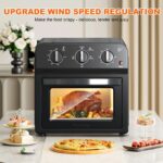 Family Size Air Fryer Toaster Oven Combo,13QT,360° Hot Air Circulation for Healthy Oil-Free Cooking, Multifunctional Convection Contertop Oven, Adjustable Time & Temp Control - Image 8