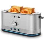 4-Slice Toaster, 7 Browning Settings, Defrost/Reheat Functions, Removable Crumb Tray, Full body Stainless Steel Housing, Anti-Fingerprint, Anti-Jam, 1350W, Silver - Image 11