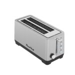 4-Slice Toaster, Extra Wide Long Slot Toaster, 6 Browning Settings, Bagel/Defrost/Reheat Functions, Removable Crumb Tray, Stainless Steel Housing, Silver - Image 9