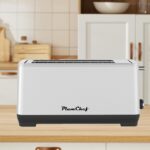 4-Slice Toaster, Extra Wide Long Slot Toaster, 6 Browning Settings, Bagel/Defrost/Reheat Functions, Removable Crumb Tray, Stainless Steel Housing, Silver - Image 10