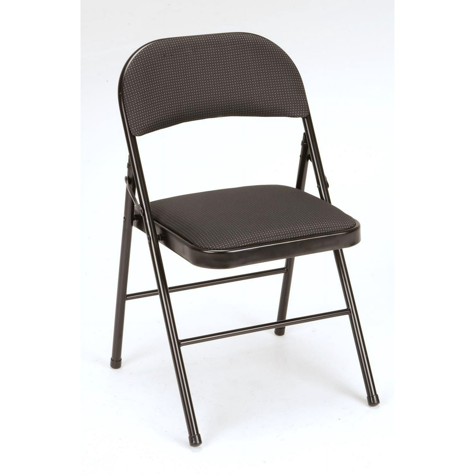 d01027h5g07.jpg Deluxe Fabric Padded Folding Chair, Black - Image 1