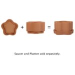 8in Gemeni Terra Planter, Terracotta - Image 4