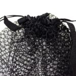 (5 pack) Heavy-Duty Black Polyester Mesh Laundry Bag with Carry Strap, 24" x 36" - Image 5