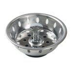 (3 pack) Stainless Steel Deluxe Kitchen Sink Strainer Silver for 3.5" Drains - Image 2