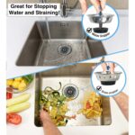 (3 pack) Stainless Steel Deluxe Kitchen Sink Strainer Silver for 3.5" Drains - Image 6