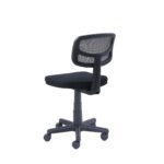 Mesh Task Chair with Plush Padded Seat, Teens and Adult, Black/Black - Image 4