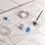 2-Piece Bottle and Straw Curved Cleaning Brush Set, 12" L, Cool Blue/White - Image 3