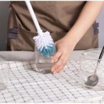 2-Piece Bottle and Straw Curved Cleaning Brush Set, 12" L, Cool Blue/White - Image 4