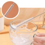 2-Piece Bottle and Straw Curved Cleaning Brush Set, 12" L, Cool Blue/White - Image 5