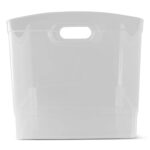 (3 pack) Utility Storage Organizer Bin, Clear, 5" x 15" - Image 3