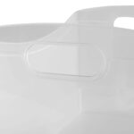 (3 pack) Utility Storage Organizer Bin, Clear, 5" x 15" - Image 5