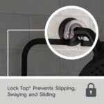 Over the Shower Caddy, with 2 Baskets and Soap Tray, Matte Black - Image 4