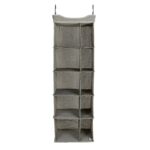 (2 Pack)Charleston10-Compartment Hanging Closet Organizer, Fabric, 16"W x 12"D x 48"H - Image 2