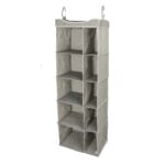 (2 Pack)Charleston10-Compartment Hanging Closet Organizer, Fabric, 16"W x 12"D x 48"H - Image 3