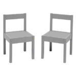 Child 3-Piece Table and Chairs Set, in Grey Age Group 1 to 5 Years Old. - Image 2