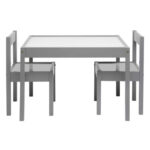Child 3-Piece Table and Chairs Set, in Grey Age Group 1 to 5 Years Old. - Image 3