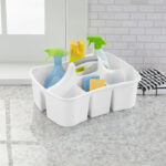 4 Pack Easy Carry, Handy Plastic Utility Storage, White - Image 2