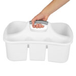 4 Pack Easy Carry, Handy Plastic Utility Storage, White - Image 3