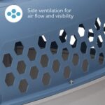 Multicolored 24 in Plastic Double Door Dog and Cat Kennel with Top Opening - Image 3