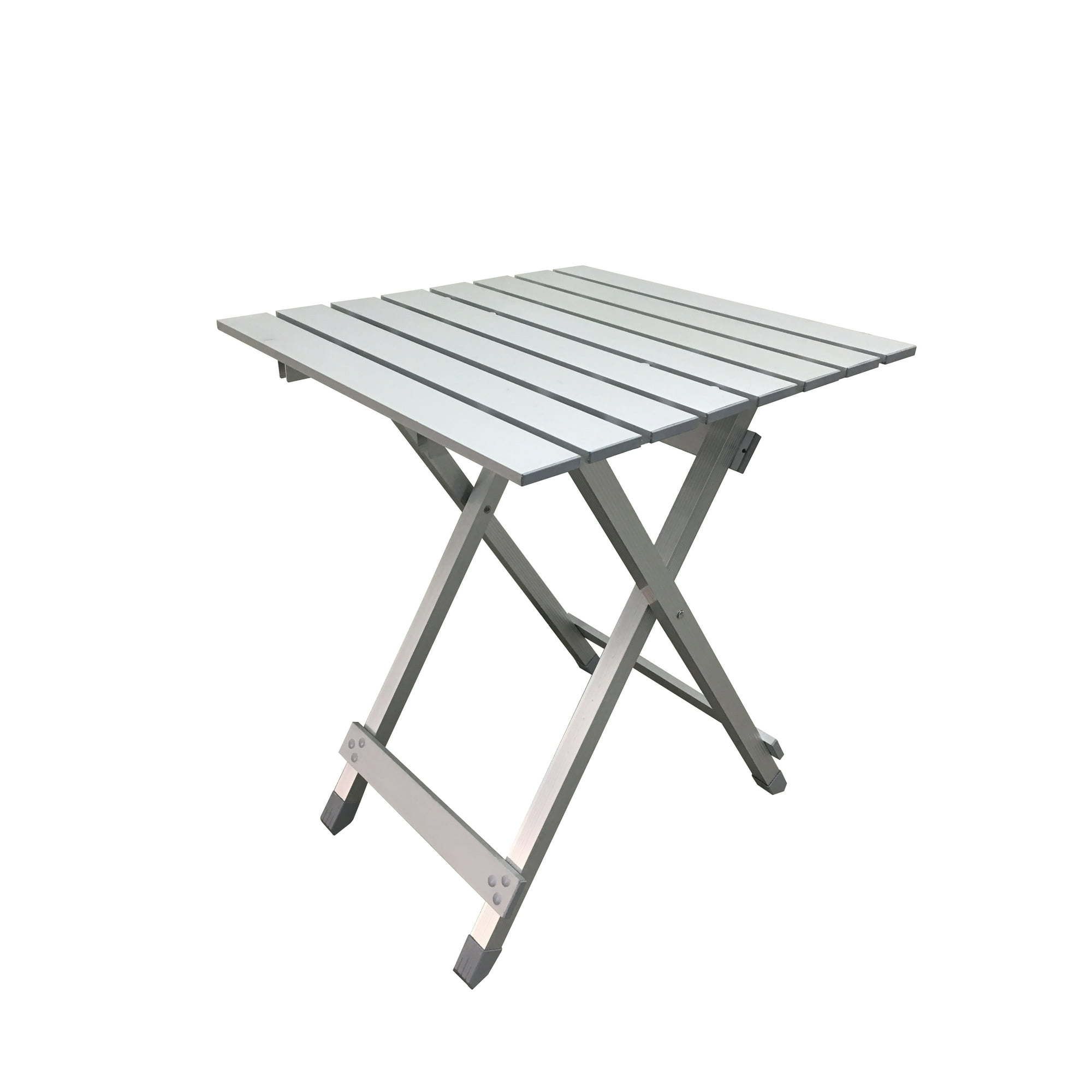 d01027hibeg.jpg Aluminum Camping Table, Silver - Image 1