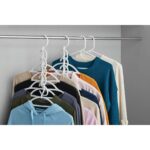 (3 pack)Space Saving Cascading Plastic Clothing Hanger, Any Age, 10 Pack, White, Good for Adults, Teens, and Kids - Image 3