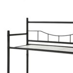 3-Shelf over the Toilet Steel Wall Mount Storage Shelf Unit, Black, Holds up to 30 lb Capacity - Image 3