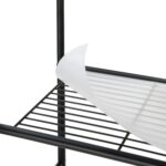 3-Shelf over the Toilet Steel Wall Mount Storage Shelf Unit, Black, Holds up to 30 lb Capacity - Image 5