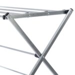 Functional and Energy Saving Oversized Collapsible Steel Closets Clothes Drying Rack, Silver - Image 4