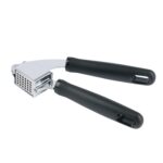 7.7in Ergonomic Lightweight Stainless Steel Garlic Press - Image 2