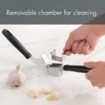 7.7in Ergonomic Lightweight Stainless Steel Garlic Press - Image 4