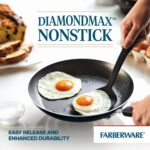 3 Piece Aluminum Nonstick Frying Pan Set, Black - Image 6