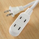 10-Foot 3-Outlet Light-Duty Extension Cord, White - Image 2