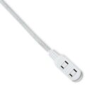 10-Foot 3-Outlet Light-Duty Extension Cord, White