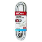 10-Foot 3-Outlet Light-Duty Extension Cord, White - Image 3