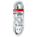 10-Foot 3-Outlet Light-Duty Extension Cord, White - Image 5