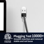 10-Foot 3-Outlet Light-Duty Extension Cord, White - Image 6