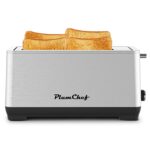 4-Slice Toaster, Extra Wide Long Slot Toaster, 6 Browning Settings, Bagel/Defrost/Reheat Functions, Removable Crumb Tray, Upgraded Stainless Steel, Silver - Image 2