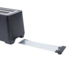 4-Slice Toaster, Extra Wide Long Slot Toaster, 6 Browning Settings, Bagel/Defrost/Reheat Functions, Removable Crumb Tray, Stainless Steel Housing, Matte Black - Image 12