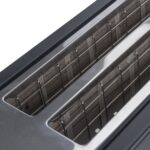 4-Slice Toaster, Extra Wide Long Slot Toaster, 6 Browning Settings, Bagel/Defrost/Reheat Functions, Removable Crumb Tray, Stainless Steel Housing, Matte Black - Image 19