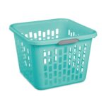 (4 Pack)1.5 Bushel Square Plastic Laundry Basket, Adult, Teal - Image 2