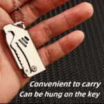 Small steel cannon mini knife: sharp and durable, compact and easy to carry and store, multi-functional design, super practical for daily express unpacking and cutting, safe and easy to operate. - Image 5