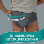 (4 pack) Men's Incontinence Underwear, S/M , Maximum Absorbency (19 Count) - Image 4